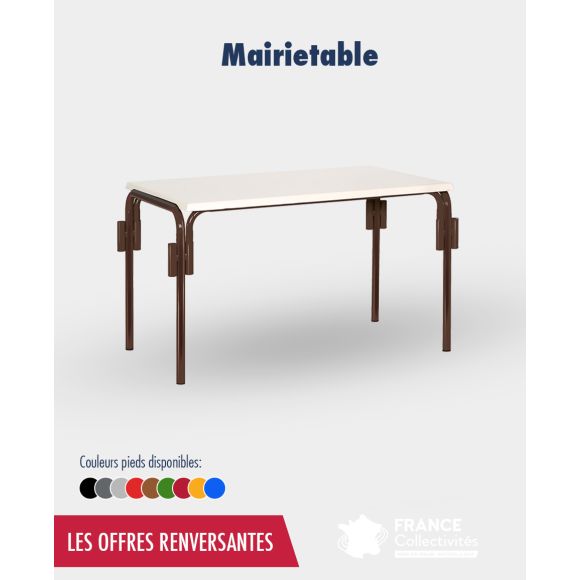 Promo 25 mairietables 120 x 80 cm + 1 chariot