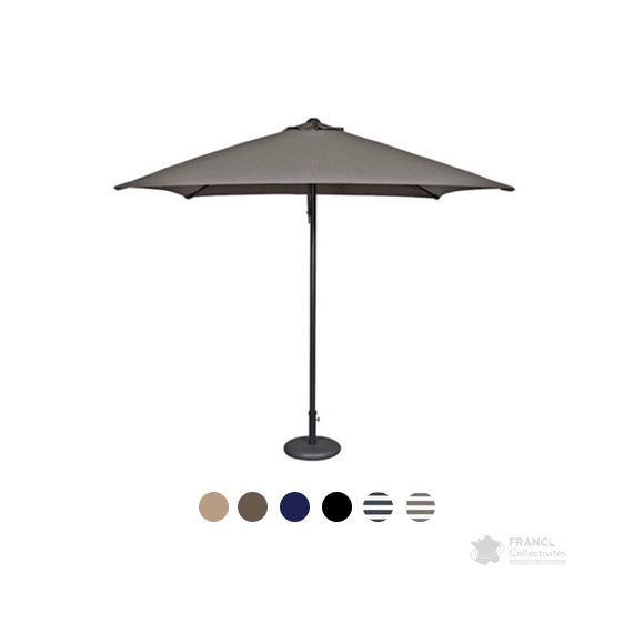 Parasol alu 250 x 250 cm tube ø 48 cm Eolo