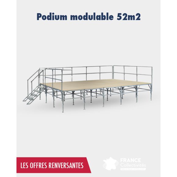 Podium modulable et démontable 52 m2