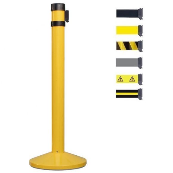 poteau-jaune-a-sangle-4-metres-premium