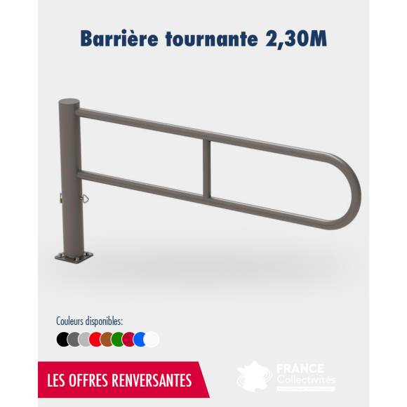 Promo barrière tournante 2.30 m