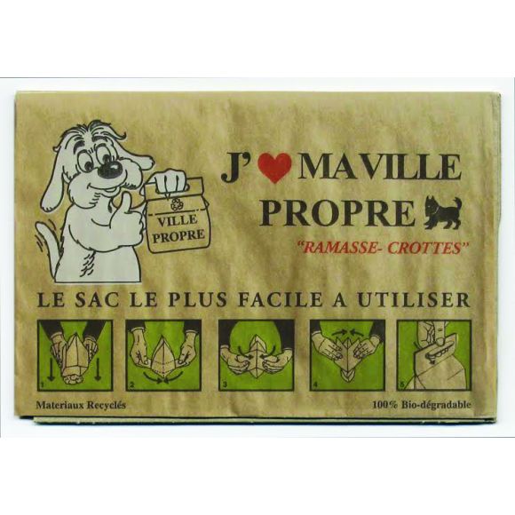 Sac papier biodégradable pour chien