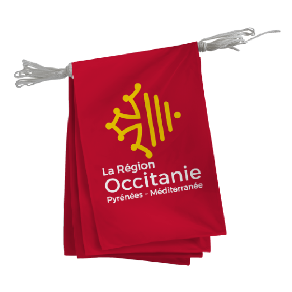 Guirlande des régions - Drapeau occitanie