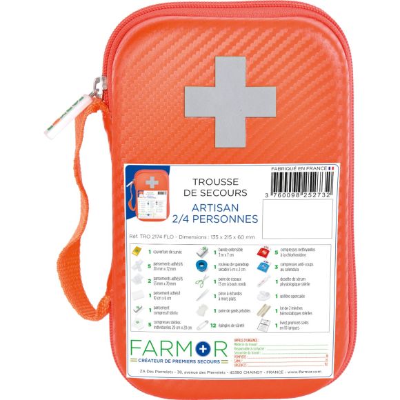 Trousse de secours "Artisan" 2/4 personnes