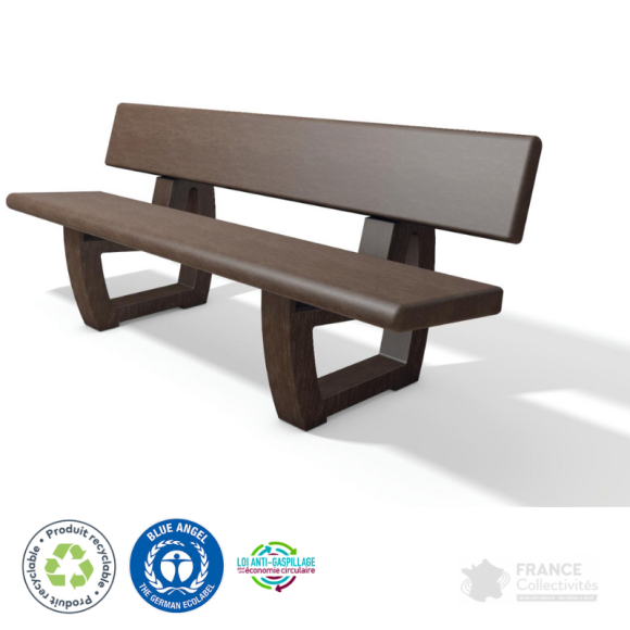 Banc en plastique recyclé Bavaria