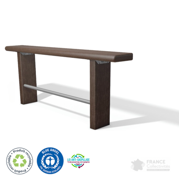 Banc skater en plastique recyclé Collodi