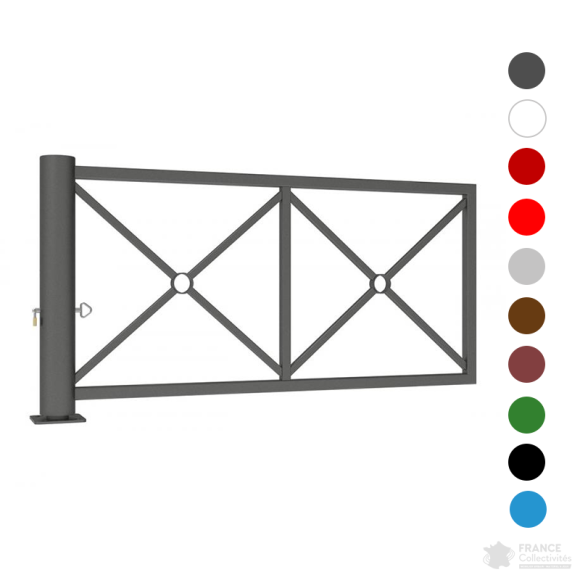 Barrière tournante décorative coloris au choix