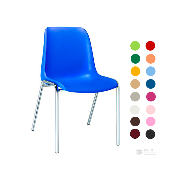 Chaise coque Hélène coloris au choix