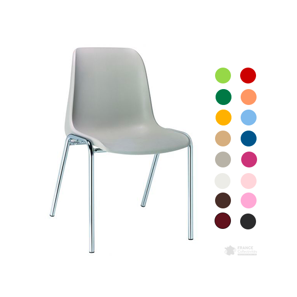 Chaise coque Hélène coloris au choix