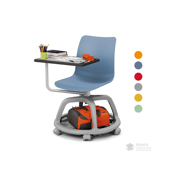 Chaise mobile avec tablette College