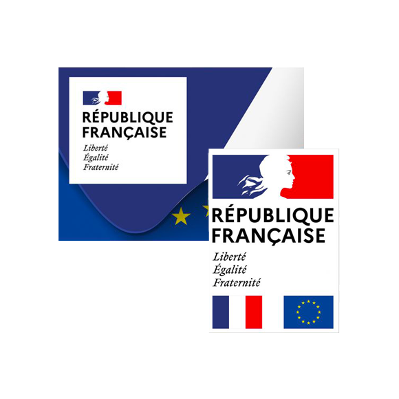 Plaque république française modèle drapeau ou classique au choix