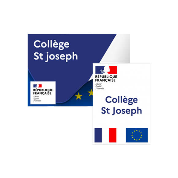 Plaque personnalisable République Française modèle drapeau ou classique au choix