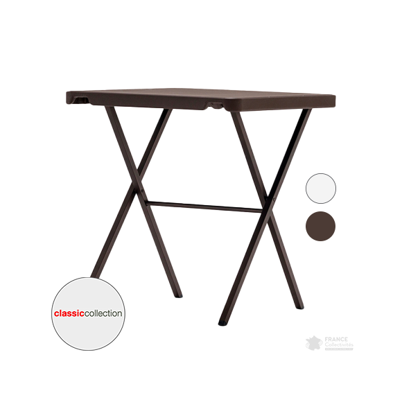 Table carrée 70 cm Bistrot70 coloris au choix