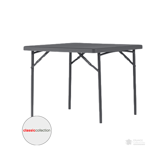 Table carrée pliante plastique XXL90