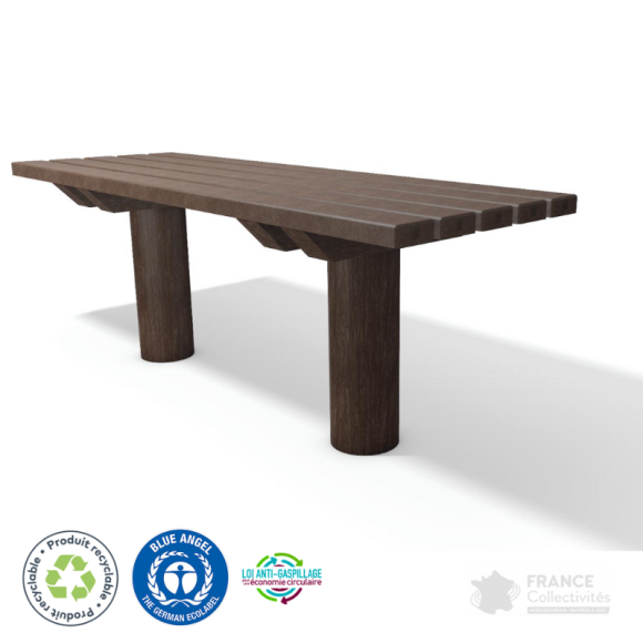 Table en plastique recyclé Taunus