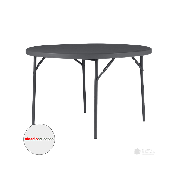 Table ronde pliante plastique Ø122 mm