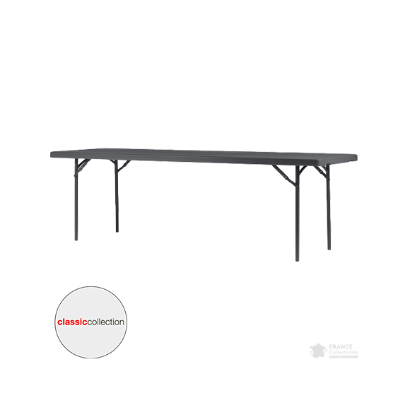 Table pliante plastique 243 x 76 cm "Classic Collection"