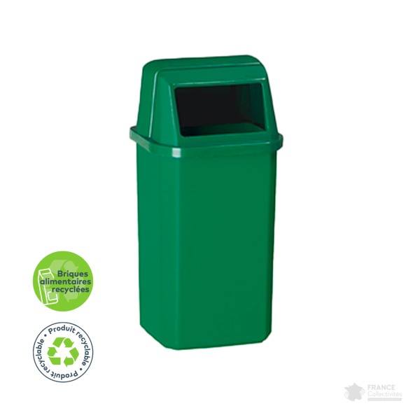 corbeille proximi verte 23 litres