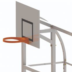 Panier de basket mural à hauteur réglable demi lune Sporti France