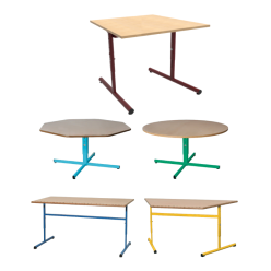 Table scolaire maternelle réglable