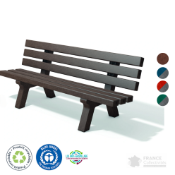 Banc pour enfants en plastique recyclé Canetti