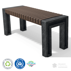 Banquette en plastique recyclé Ueno vignette