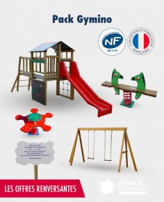 Structure multi-jeux d'extérieur Gymino, structure de jeux de plein air pour  maternelle - Cofradis