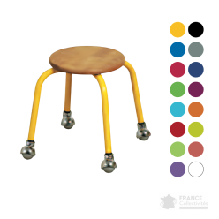 Tabouret bas sur roulettes pour adulte 