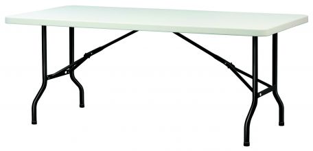 Table pliante 180cm avec structure acier + plateau en PEHD